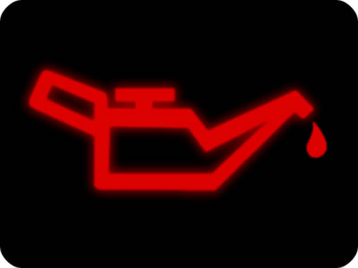Don't drive your vehicle if the engine oil light is on.